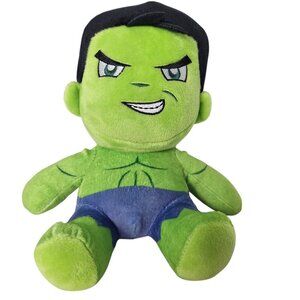Marvel Hulk Green Plush Kidrobot Phunny Soft Stuffed Superhero Toy 8''
